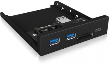 3.5 inch interne geheugenkaart lezer + 2x USB3.0 en 1x USB-C