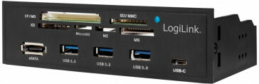 5.25 inch interne geheugenkaart lezer 3x USB3-A en 1x USB3-C
