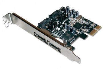 PCIe x1 sata2 raid controller hardwarematig