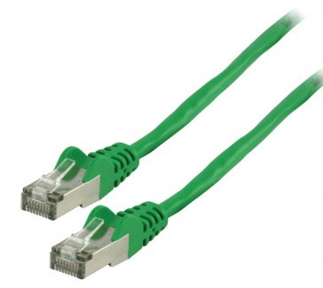 1M groen F/UTP cat6 metalen connectoren