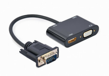 VGA male naar HDMI female adapter - 12cm kabel