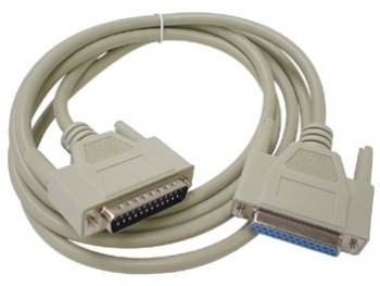Serieel kabel m/f 25 pins 2 meter