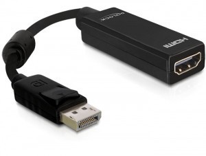 DisplayPort male naar HDMI female - 10cm kabel