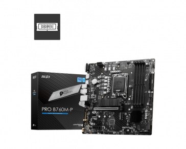 MSI B760M-P pro s1700 mATX 4xddr5/hdmi-dp-vga/2x M.2