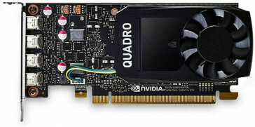 PNY quadro P1000 vga kaart 4GB gddr5 en 4x mDP low profile