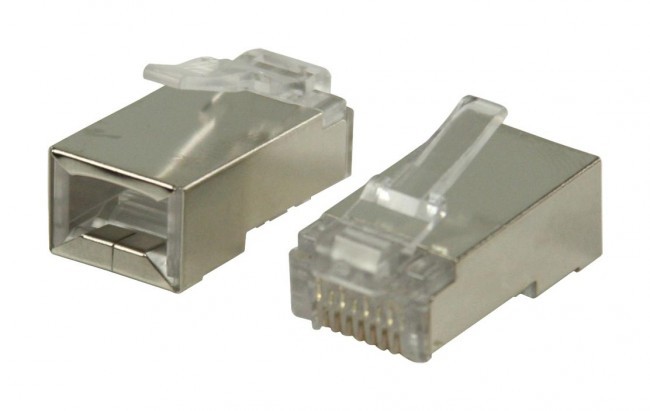 METSHOP - UTP RJ45 connector CAT5E - metaal / shielded