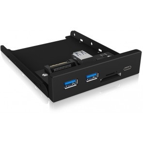 3.5 inch interne geheugenkaart lezer + 2x USB3.0 en 1x USB-C