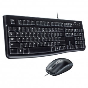 Logitech MK120 bedrade set k/b + muis USB