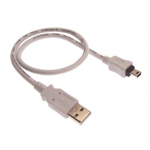 Kabel van USB naar mini USB 20cm