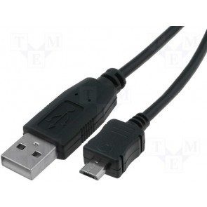 Kabel van USB 2.0 naar micro-B male 1.8 meter