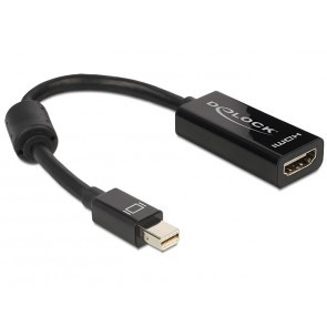 Mini display poort male naar HDMI adapter female 22cm kabel